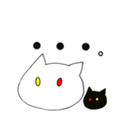 白と黒のぬこ（個別スタンプ：6）