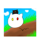 白と黒のぬこ（個別スタンプ：10）