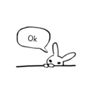 心のなかのうさぎたち（個別スタンプ：3）