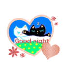かわいいくろねこ（個別スタンプ：4）