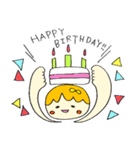 こめこちゃんの、まあるい毎日(おめでとう)（個別スタンプ：5）