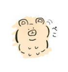 手描きクマ（個別スタンプ：1）