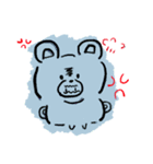手描きクマ（個別スタンプ：3）