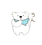 しろくまブランさんとシマエナガのピッコロ（個別スタンプ：4）