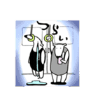 麗しきゴリクイ【ゴリラとアリクイの日常】（個別スタンプ：8）