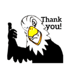 White head eagleワシゃワシゃ（個別スタンプ：5）