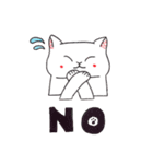 たまごの手描きネコ（個別スタンプ：4）