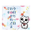 メッセージスタンプ♪白猫のPちゃん☆彡（個別スタンプ：3）