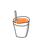 落書きのような食べ物のスタンプ（個別スタンプ：6）