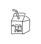 落書きのような食べ物のスタンプ（個別スタンプ：7）