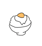 落書きのような食べ物のスタンプ（個別スタンプ：12）