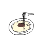 落書きのような食べ物のスタンプ（個別スタンプ：15）