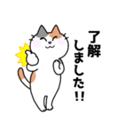 三毛猫みーなさんの敬語スタンプ（個別スタンプ：5）