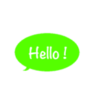 ひとこと英語で！色吹き出し vol.1（個別スタンプ：2）