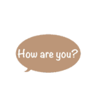 ひとこと英語で！色吹き出し vol.1（個別スタンプ：3）