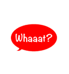 ひとこと英語で！色吹き出し vol.1（個別スタンプ：21）