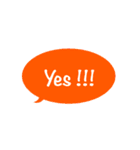 ひとこと英語で！色吹き出し vol.1（個別スタンプ：23）