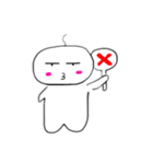 ほわいと人間（個別スタンプ：2）