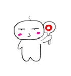 ほわいと人間（個別スタンプ：3）