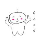 ほわいと人間（個別スタンプ：7）