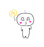 ほわいと人間（個別スタンプ：13）