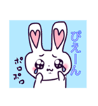 ゆめかわいい♡いちご娘の女の子とうさぎ（個別スタンプ：20）