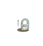 毎日使える カラフルな女の子（個別スタンプ：8）