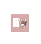 毎日使える カラフルな女の子（個別スタンプ：9）