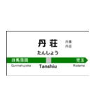 八高線の駅名標（高崎から高麗川）（個別スタンプ：5）