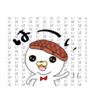 「お肉ちゃん」しんぷるスタンプ（個別スタンプ：1）