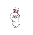 口なしうさぎの文字なしスタンプ 02（個別スタンプ：1）
