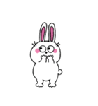 口なしうさぎの文字なしスタンプ 02（個別スタンプ：3）