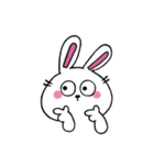 口なしうさぎの文字なしスタンプ 02（個別スタンプ：6）