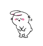 口なしうさぎの文字なしスタンプ 02（個別スタンプ：11）