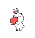口なしうさぎの文字なしスタンプ 02（個別スタンプ：13）