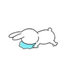 口なしうさぎの文字なしスタンプ 02（個別スタンプ：30）