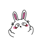 口なしうさぎの文字なしスタンプ 02（個別スタンプ：34）