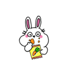 口なしうさぎの文字なしスタンプ 02（個別スタンプ：37）
