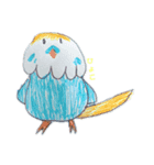 手描きインコスタンプ2（個別スタンプ：2）
