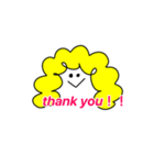 アフロちゃん使える英語スタンプ（個別スタンプ：4）