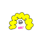 アフロちゃん使える英語スタンプ（個別スタンプ：5）