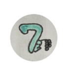 ちらっと文字（個別スタンプ：7）