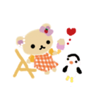 くまちゃんの日常①オールスター（個別スタンプ：3）
