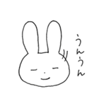 表情豊かなうさぎ②（個別スタンプ：3）