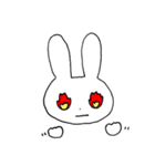表情豊かなうさぎ②（個別スタンプ：9）