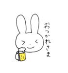 表情豊かなうさぎ②（個別スタンプ：14）