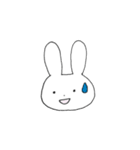 表情豊かなうさぎ②（個別スタンプ：21）