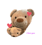 クマとイヌの気持ち。（個別スタンプ：8）