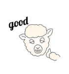 動物たちと人間のEnglishセカンドスタンプ（個別スタンプ：1）