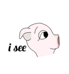 動物たちと人間のEnglishセカンドスタンプ（個別スタンプ：4）